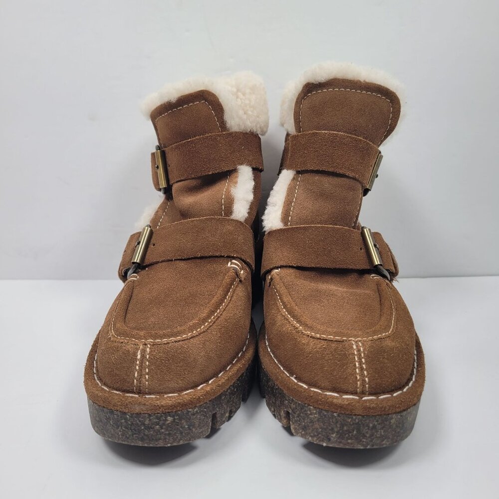 Donald Pliner Elix Women's Brown Suede Boots US Size 6M NWOT - Picture 3 of 9